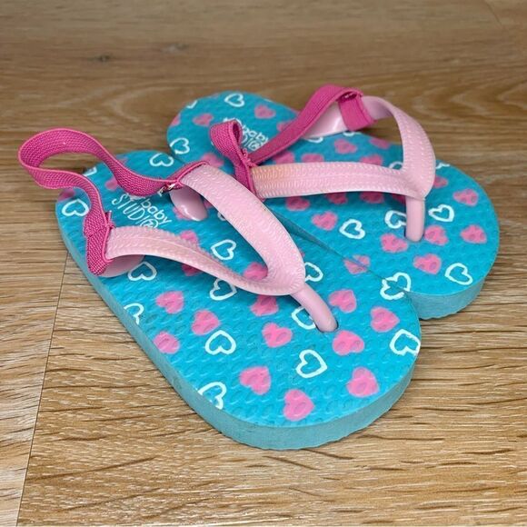Baby Studio Baby Girl Size 5 Back Strap Flip Flops Sandals - Picture 1 of 9